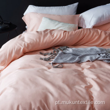 Capa de colcha Cama em casa conjuntos de cama de cor sólida